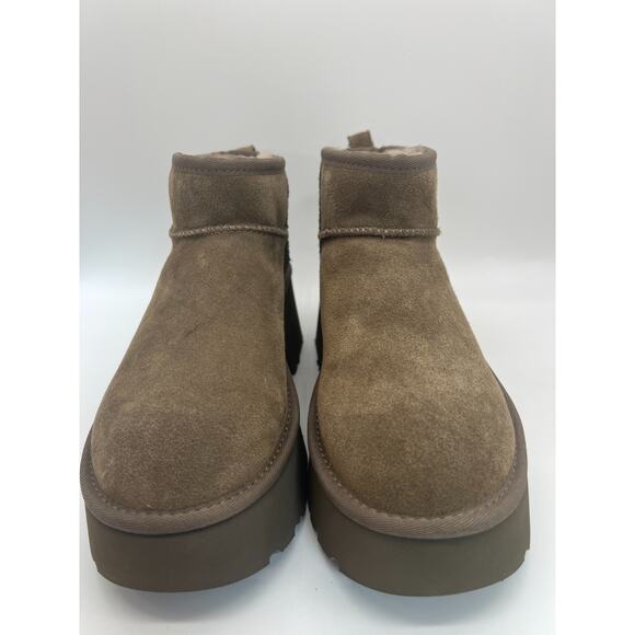 Ugg Classic Ultra Mini New Heights Boot Hickory 1158311 Women's Size 9 New - Picture 10 of 12